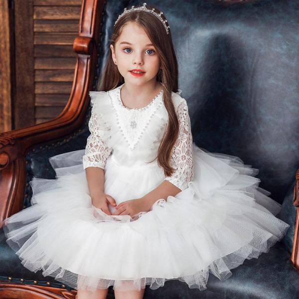 子供ドレス ビオラバイオリン ファスナー リングガール フラワーガール 女の子 キッズドレス ワンピ ベールガール結婚式