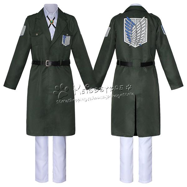 送料無料 進撃の巨人 風 調査兵団 ロングコート 自由の翼 軍服 調査兵団団服 制服 コスプレ衣装 Cosplay仮装 コスチューム 仮装 イベント ハロウィン 学園祭 Sks638 Keigostore 通販 Yahoo ショッピング