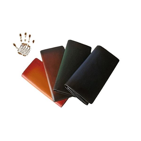 エドウィン Edwin ブランド メンズ 財布 イエロー シャドーシリーズ 大人気 高級感のあるアンティークグラデーシ イタリアンレザー 長財布