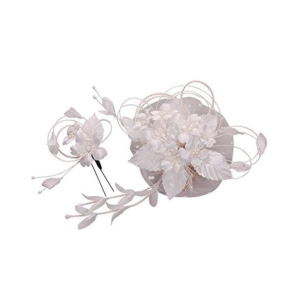 花髪飾り かんざし ホワイト 成人式 振袖 日本限定 卒業式 着物 和装 髪型 簪 袴