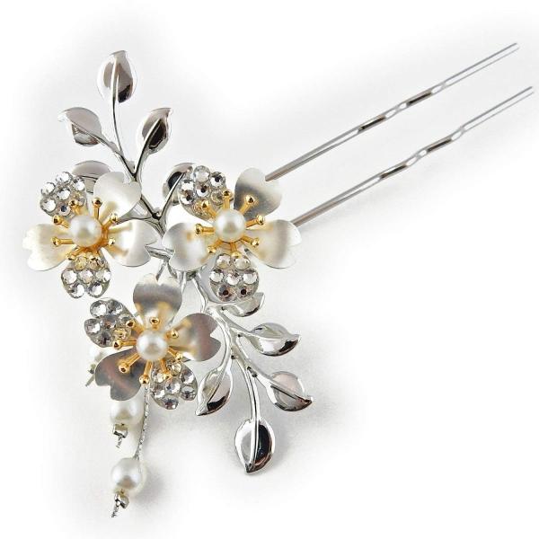 髪飾り 簪 かんざし 桜 和装 パール 可愛い おしゃれ 訪問着 振袖 成人式 爆買い新作 袴 卒業式 結婚式 浴衣
