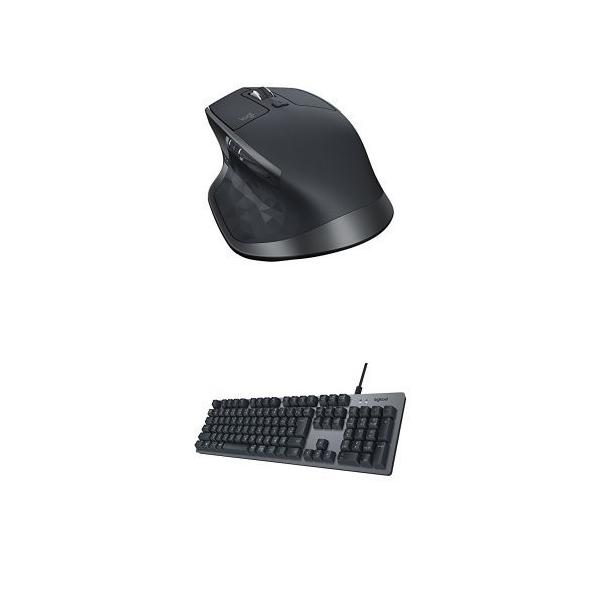 アウトレット品 ロジクール 有線メカニカルキーボード K840 ワイヤレスレーザーマウス Mx2100sgr のセット Master Mx 2s