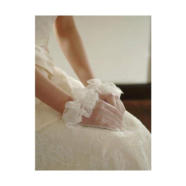 日本製ウェディング グローブ 特価品コーナー ショート オフホワイト ウエディング ブライダル レース ウエディンググローブ リボンg37