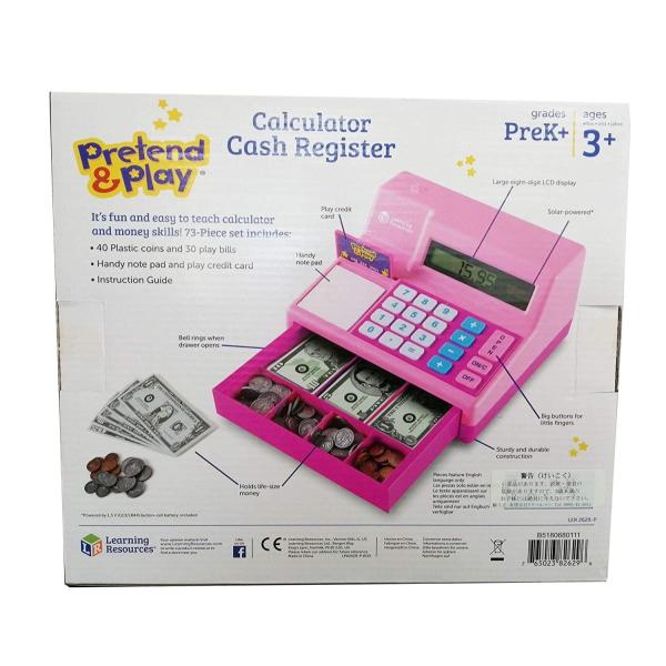 ラーニング リソーシズ Learning Resources おもちゃ Usドル付 キャッシュレジスター Ler2629p 正規品 New ピンク