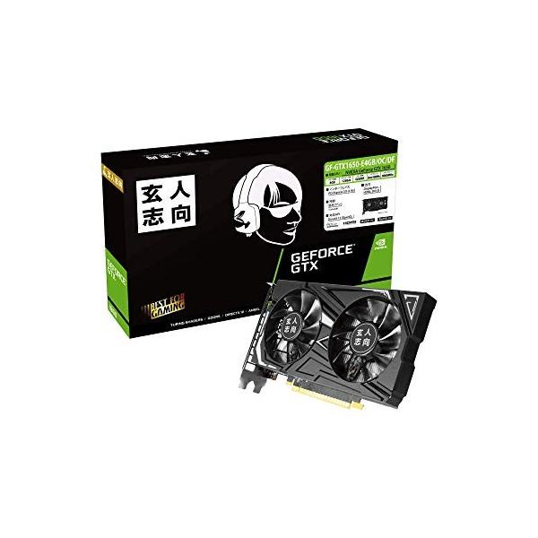 中古品 玄人志向 Nvidia Geforce 店舗 Gtx 4gb デュアル 搭載 グラフィックボード 1650