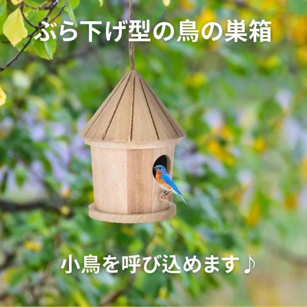 野鳥の巣箱 野鳥の小屋 鳥の巣箱 ２つでお得 ガーデニング インテリア