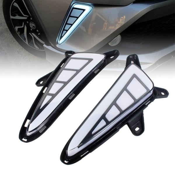 C-HR CHR フォグ ランプ ライト LED ウインカー連動 フロント デイライト
