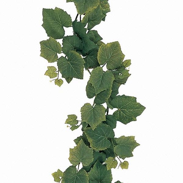 Cht-5pcs人工植物ぶどうふも偽の葉ガーランドシンダプサスのつる 買得 観葉植物 おしゃれ インテリアグリーン 人気 屋外用 グレープ ガーランド 全長165cm 2本セット ツタ つた 蔦 グレープリーフ 葡萄の葉 ブドウ 造花