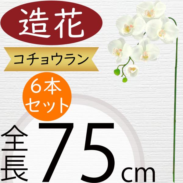 胡蝶蘭 造花 全長75cm 4本セット ファレノプシス ラン コチョウラン 人工観葉植物 アーティフィシャルフラワー Fls 51 S 人工観葉植物と造花の通販ケイシン 通販 Yahoo ショッピング