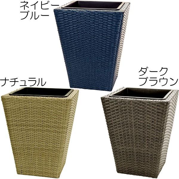 鉢カバー プラ編み スクエアプランター L 7号用 全高50cm 口40cm 底穴なし 落とし インナーポット付き ポット 鉢 観葉植物 Gx 人工観葉植物と造花の通販ケイシン 通販 Yahoo ショッピング