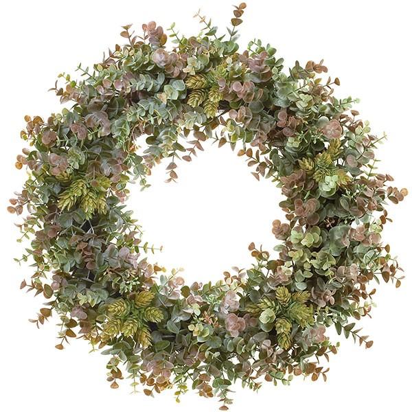 ユーカリ リース 直径53cm フェイクグリーン 造花 インテリアグリーン おしゃれ 人工観葉植物 インテリア Kd F19g2612 人工観葉植物と造花の通販ケイシン 通販 Yahoo ショッピング