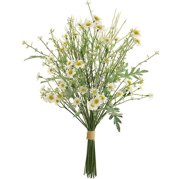 造花 カモミールブーケ 全長48cm 花束 人工観葉植物 花材 フラワーアレンジメント Kd F19m1863 人工観葉植物と造花の通販ケイシン 通販 Yahoo ショッピング