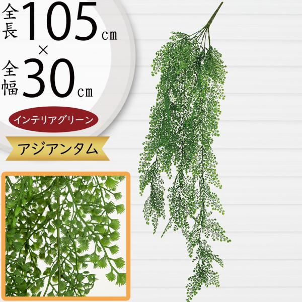 人工観葉植物 アジアンタム ブッシュ 全長105cm 2本セット シダ植物 蓬莱羊歯 フェイクグリーン 造花 リーフ 花材 Kd Fg08 人工観葉植物と造花の通販ケイシン 通販 Yahoo ショッピング