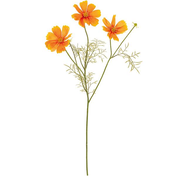 コスモス オレンジイエロー 造花 全長48cm 4本セット 秋桜 アーティフィシャルフラワー 人工観葉植物 Kd Fm1178 109 人工観葉植物と造花の通販ケイシン 通販 Yahoo ショッピング