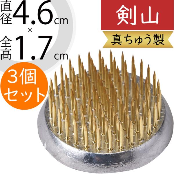 剣山 花留め インテリア おしゃれ 人気 おすすめ 高品質 丸い 丸形 丸型 円型 円形それぞれの花姿を生かす創作の必須アイテム。すべり止め用のゴムマットが付いていない剣山です。浅い花器によく使われ、安定性があるので重量のある花や太い枝もの...