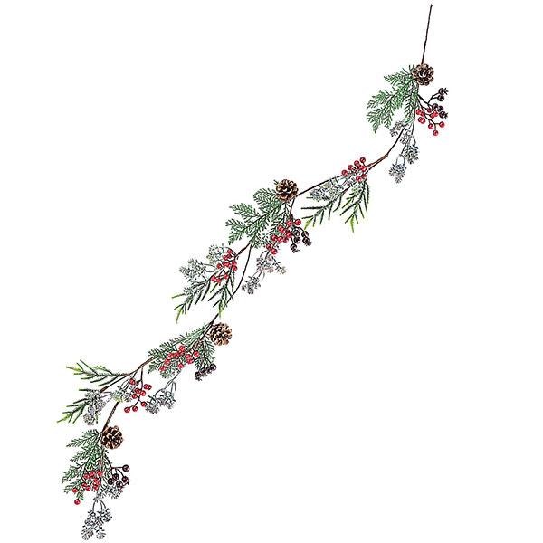 ベリー ガーランド 人工観葉植物 全長1 4m 造花 フェイクグリーン インテリアグリーン ツタ つた クリスマス 装飾 Kd Xv4002 人工観葉植物と造花の通販ケイシン 通販 Yahoo ショッピング