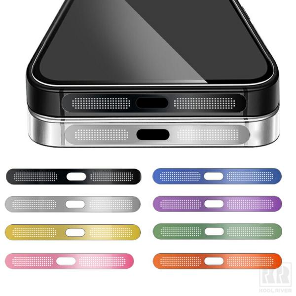 iPhone18 ダストガード 18Pro/18ProMax/Air 2 マイクロフォン ガードカバー スピーカー 吸着 ほこり ゴミ 金属 防塵 粉塵防止 おしゃれ Apple アップル
