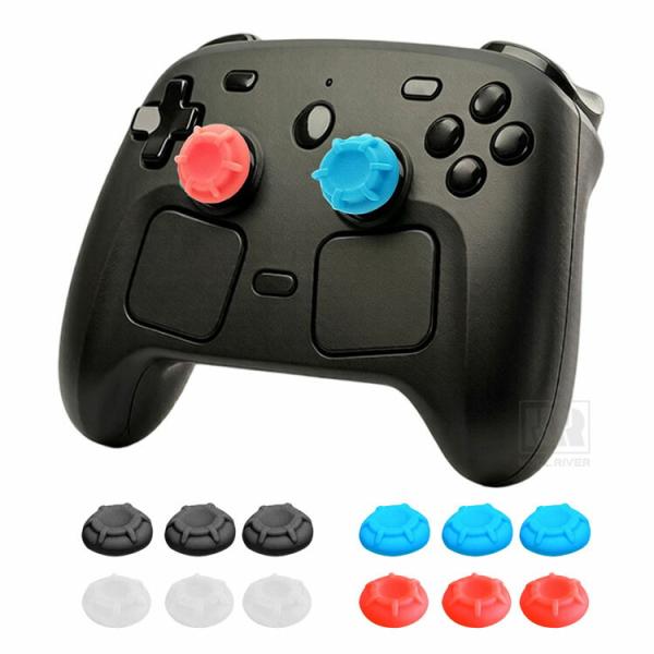 Steam Controller 2026 シリコンリング スティック保護リング 3セット 合計6枚入 スティックの軸を守る スティック用プロテクトリング スティックカバー