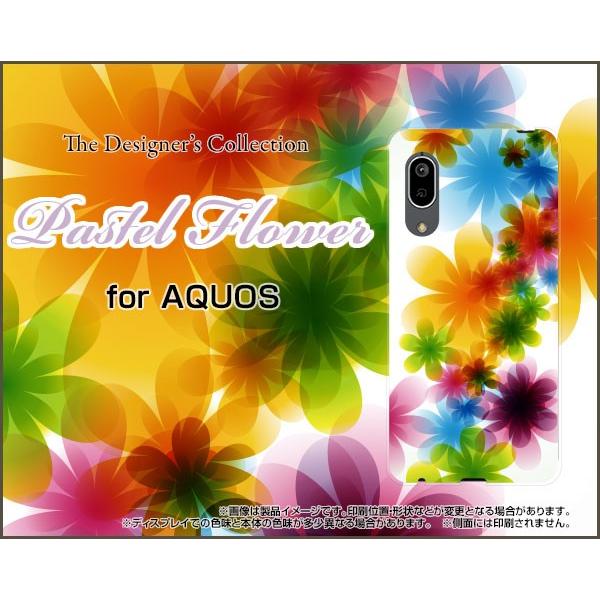 AQUOS sense3 SH-02M SHV45 ANIX ZXX[ X}z P[X/Jo[ tیtBt Pastel Flower type001 pXe  t[  C{[