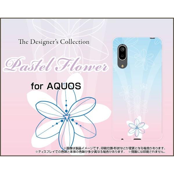 AQUOS sense3 SH-02M SHV45 ANIX ZXX[ X}z P[X/Jo[ KXtBt Pastel Flower type005 pXe  t[ sN u[