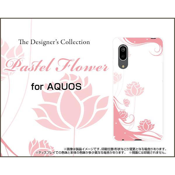 AQUOS sense3 basic SHV48 ANIX ZXX[ x[VbN X}z P[X/Jo[ tیtBt Pastel Flower type006 pXe sN  t[