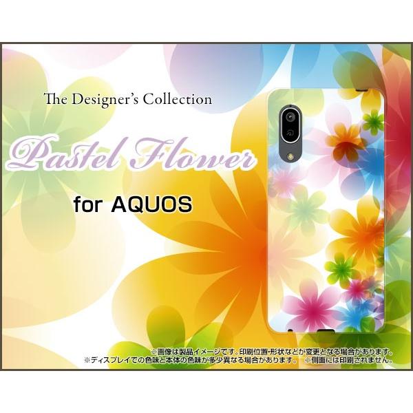 AQUOS sense3 lite �A�N�I�X �Z���X�X���[ ���C�g �X�}�z �P�[�X/�J�o�[ �K���X�t�B�����t Pastel Flower type002 �p�X�e�� �� �t�����[ �� ���C���{�[