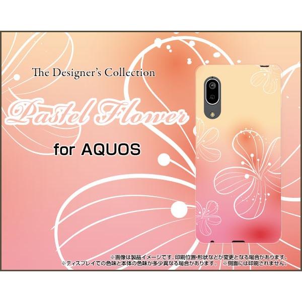 AQUOS sense3 lite �A�N�I�X �Z���X�X���[ ���C�g �X�}�z �P�[�X/�J�o�[ �K���X�t�B�����t Pastel Flower type007 �p�X�e�� �s���N �I�����W �� �t�����[