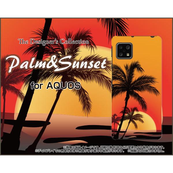 AQUOS sense4 basic A003SH ANIX ZX tH[ x[VbN X}z P[X/Jo[ Palm and Sunset  T}[ [ V