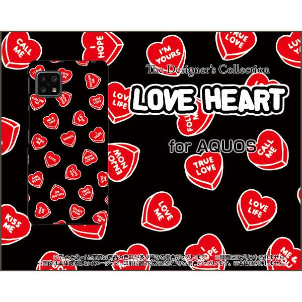 AQUOS sense4 lite  ANIX TPU \tgP[X/\tgJo[ tیtBt LOVE HEART(ubNE_) ́[ u C G[V