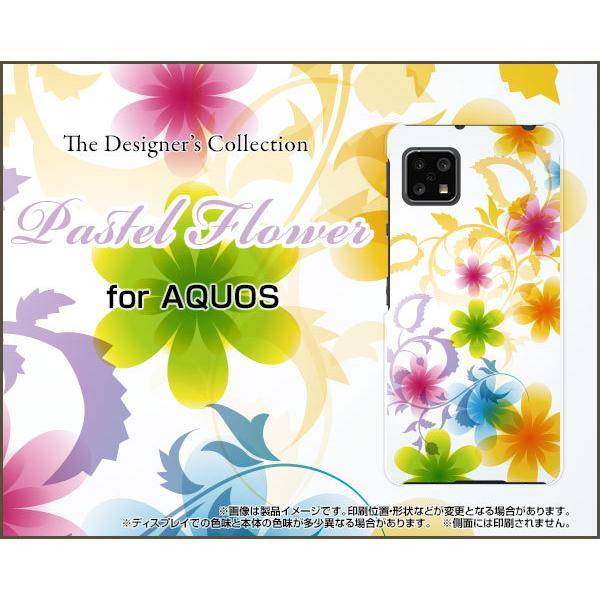 AQUOS sense4 lite  �A�N�I�X �Z���X�t�H�[ ���C�g �X�}�z �P�[�X/�J�o�[ �K���X�t�B�����t Pastel Flower type003 �p�X�e�� �� �t�����[ �� ���C���{�[