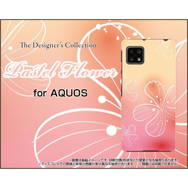 AQUOS sense4 lite  �A�N�I�X �Z���X�t�H�[ ���C�g �X�}�z �P�[�X/�J�o�[ �K���X�t�B�����t Pastel Flower type007 �p�X�e�� �s���N �I�����W �� �t�����[