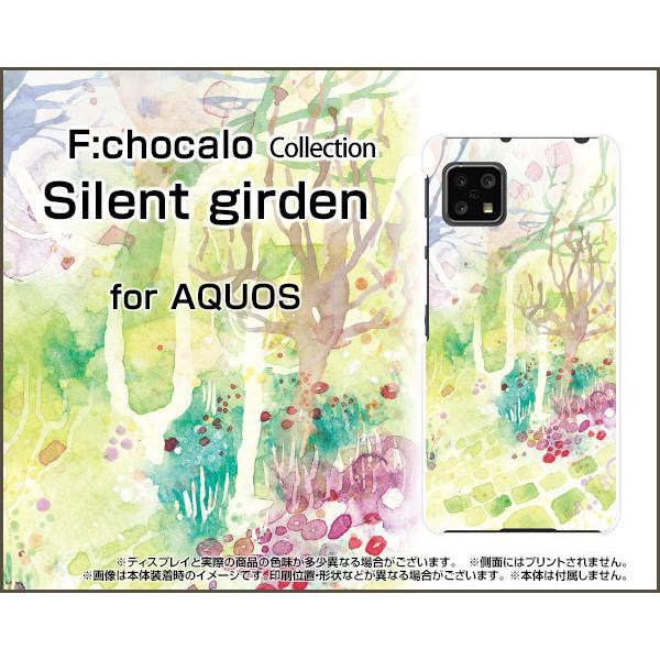AQUOS sense4 lite  �A�N�I�X �Z���X�t�H�[ ���C�g TPU �\�t�g �P�[�X/�J�o�[ Silent girden F:chocalo �f�U�C�� �� �V���v�� �C���X�g �͗l �X