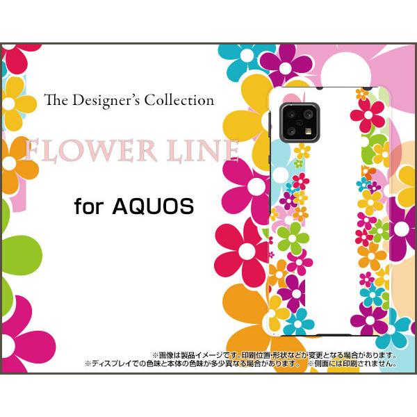AQUOS sense5G SH-53A SHG03 A004SH ANIX ZXt@CuW[ TPU \tgP[X/\tgJo[ FLOWER LINE i킢j |bv  t[