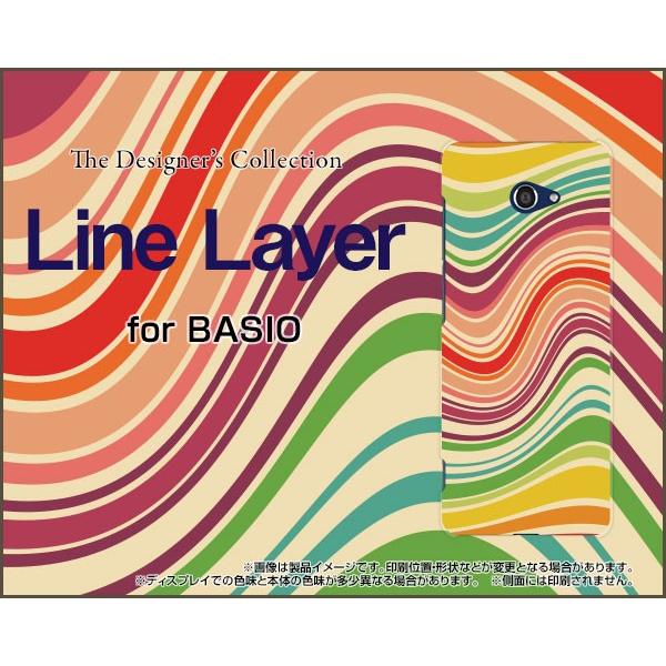 BASIO4 KYV47 xCVItH[ TPU \tgP[X/\tgJo[ tیtBt Line Layer type001 Jt {[_[ 䂪 x[W