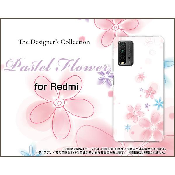 Redmi 9T ���b�h�~�[ �i�C�� �e�B�[ TPU �\�t�g�P�[�X/�\�t�g�J�o�[ �t���ی�t�B�����t Pastel Flower type004 �p�X�e�� �� �t�����[ �s���N �z���C�g