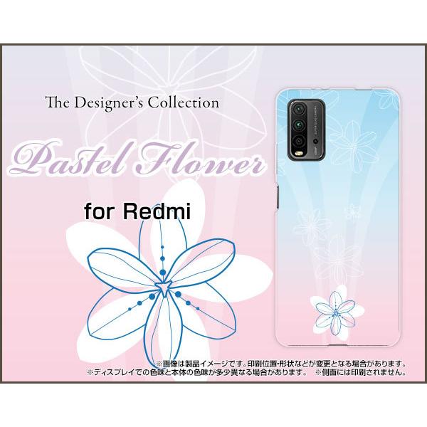 Redmi 9T ���b�h�~�[ �i�C�� �e�B�[ TPU �\�t�g�P�[�X/�\�t�g�J�o�[ �t���ی�t�B�����t Pastel Flower type005 �p�X�e�� �� �t�����[ �s���N �u���[