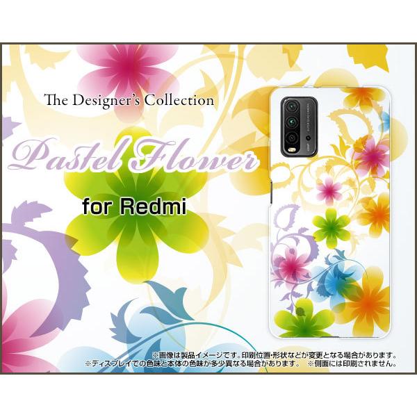 Redmi 9T ���b�h�~�[ �i�C�� �e�B�[ TPU �\�t�g�P�[�X/�\�t�g�J�o�[ Pastel Flower type003 �p�X�e�� �� �t�����[ �� ���C���{�[