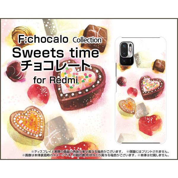 Redmi Note 10 JE XIG02 TPU �\�t�g �P�[�X/�J�o�[ Sweets time �`���R���[�g F:chocalo �f�U�C�� �`���R���[�g ���킢�� �o�����^�C��