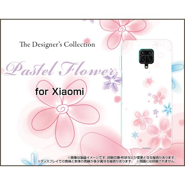 Redmi Note 9S ���b�h�~�[ �m�[�g �i�C���G�X TPU �\�t�g�P�[�X/�\�t�g�J�o�[ �K���X�t�B�����t Pastel Flower type004 �p�X�e�� �� �t�����[ �s���N �z���C�g