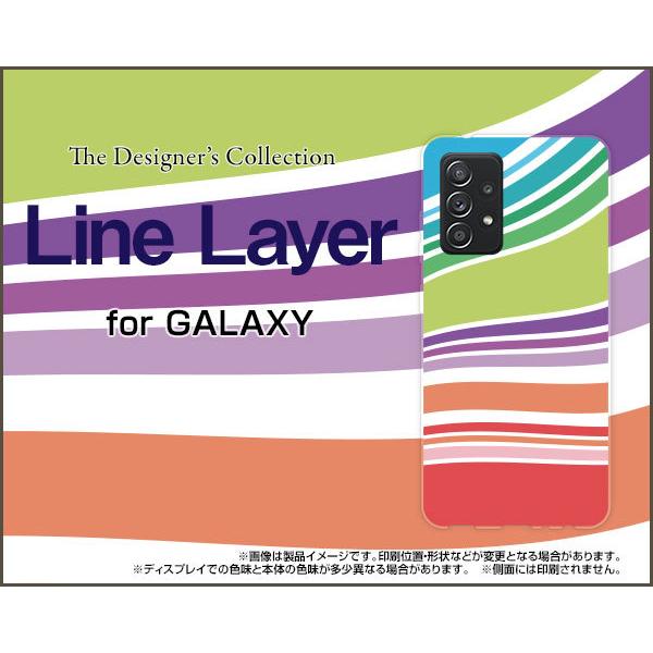 GALAXY A52 5G MNV[ TPU \tgP[X/\tgJo[ tیtBt Line Layer type002 Jt {[_[ C[ zCgXgCv