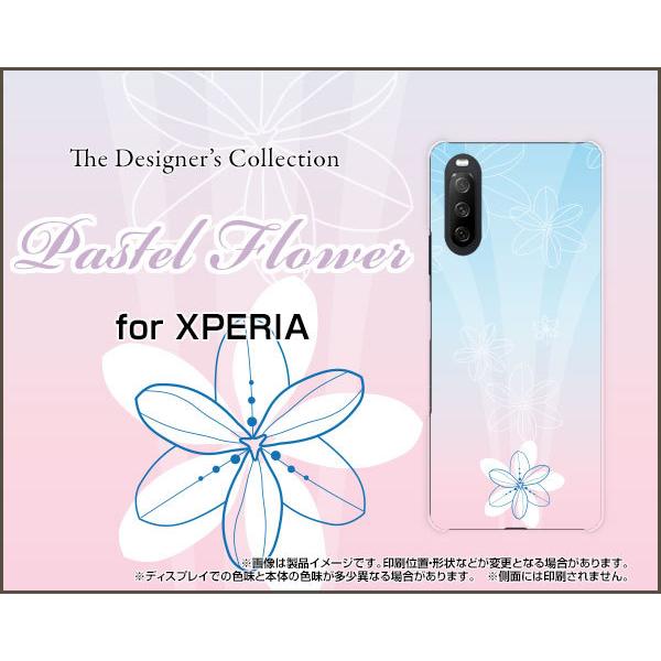 XPERIA 10 III Lite  �G�N�X�y���A �X�}�z �P�[�X/�J�o�[ �t���ی�t�B�����t Pastel Flower type005 �p�X�e�� �� �t�����[ �s���N �u���[