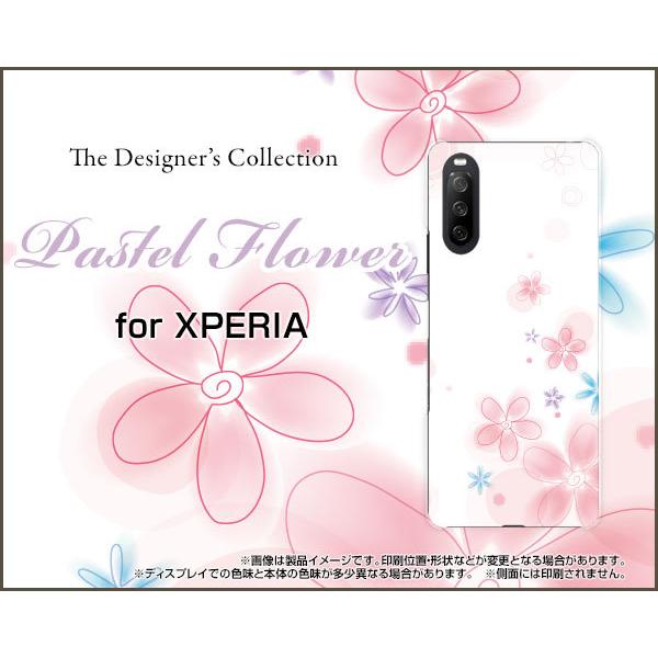 XPERIA 10 III Lite  �G�N�X�y���A TPU �\�t�g�P�[�X/�\�t�g�J�o�[ �t���ی�t�B�����t Pastel Flower type004 �p�X�e�� �� �t�����[ �s���N �z���C�g