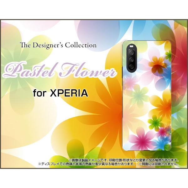 XPERIA 10 III Lite  �G�N�X�y���A �X�}�z �P�[�X/�J�o�[ �K���X�t�B�����t Pastel Flower type002 �p�X�e�� �� �t�����[ �� ���C���{�[