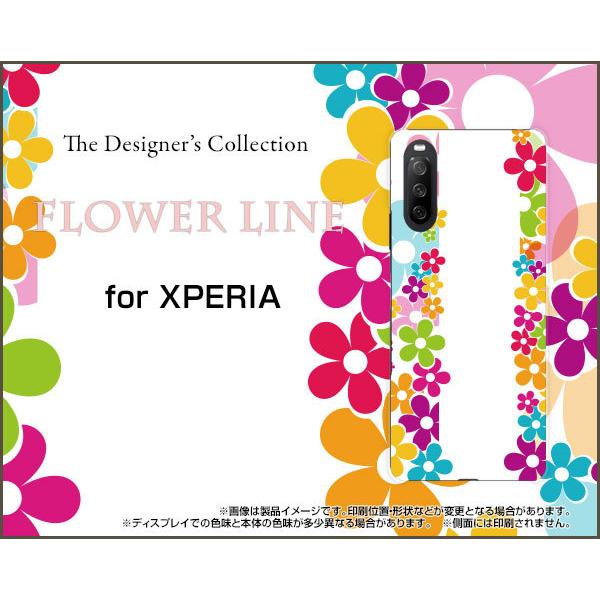 XPERIA 10 III Lite  GNXyA TPU \tgP[X/\tgJo[ KXtBt FLOWER LINE  킢 |bv  t[
