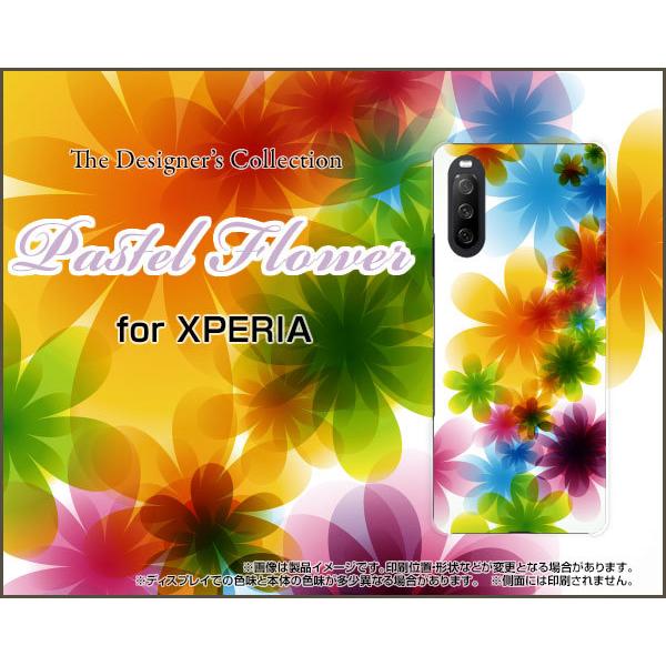 XPERIA 10 III Lite  �G�N�X�y���A �e�� �}�[�N�X���[ ���C�g TPU �\�t�g�P�[�X/�\�t�g�J�o�[ Pastel Flower type001 �p�X�e�� �� �t�����[ �� ���C���{�[