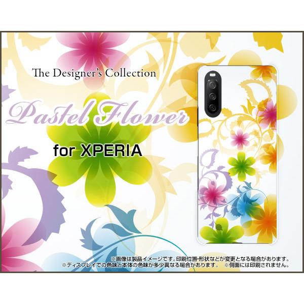 XPERIA 10 III Lite  �G�N�X�y���A �e�� �}�[�N�X���[ ���C�g TPU �\�t�g�P�[�X/�\�t�g�J�o�[ Pastel Flower type003 �p�X�e�� �� �t�����[ �� ���C���{�[