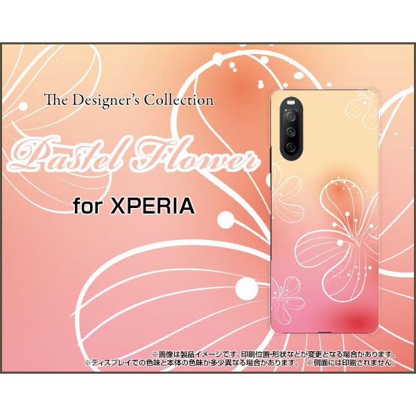XPERIA 10 III Lite  �G�N�X�y���A �e�� �}�[�N�X���[ ���C�g TPU �\�t�g�P�[�X/�\�t�g�J�o�[ Pastel Flower type007 �p�X�e�� �s���N �I�����W �� �t�����[