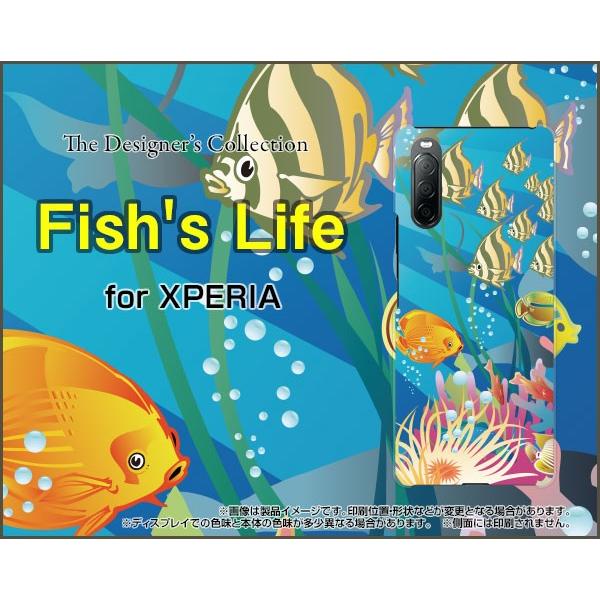 XPERIA 10 II SO-41A SOV43 GNXyA e }[Nc[ X}z P[X/Jo[ tیtBt Fish's Life  T}[ C Mы