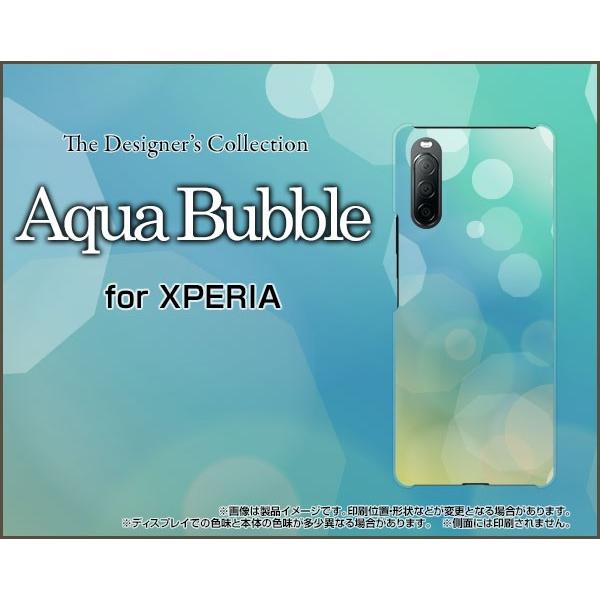 XPERIA 10 II SO-41A SOV43 GNXyA e }[Nc[ X}z P[X/Jo[ KXtBt Aqua Bubble F ݂ u[  _CrO