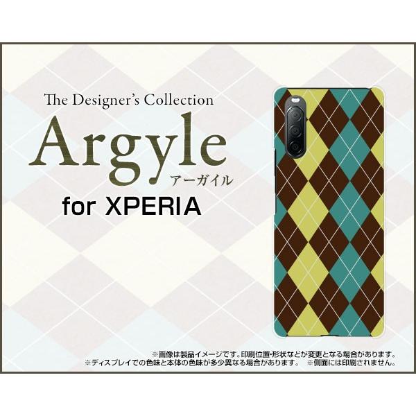 XPERIA 10 II SO-41A SOV43 GNXyA e }[Nc[ TPU \tgP[X/\tgJo[ Argyle(A[KC) type001 [ iq H` `FbN